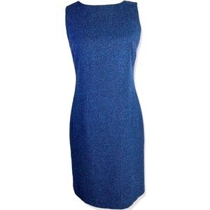 ⭐️FREEPORT STUDIO Blue and Purple Tweed Sleeveless Sheath Dress